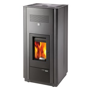 HAAS+SOHN Peletkový krb  HSP 6 s výmenníkom, antracit/čierna, 10kW