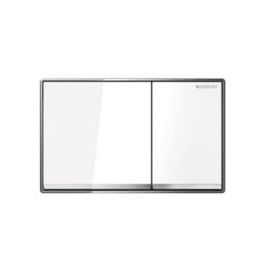 GEBERIT TLAČÍTKO SIGMA 60, BIELE SKLO