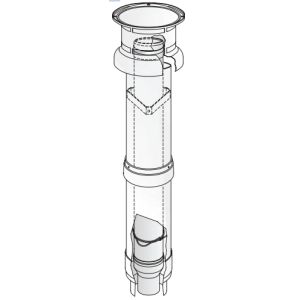 ODK.A5021001 Komin, priem.125mm  80/125 Fe