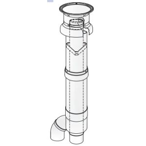 ODK.A5021002 Komin 2x80, priem.125mm Fe