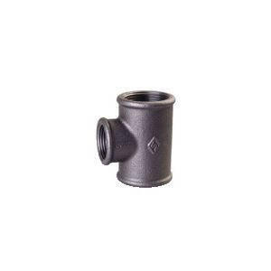 Čierny T-kus red.DN  15  1/2"x3/4"x1/2" Pozor