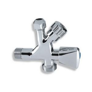 Rohačik 1/2"x3/8"x3/4" dvojventil Nova