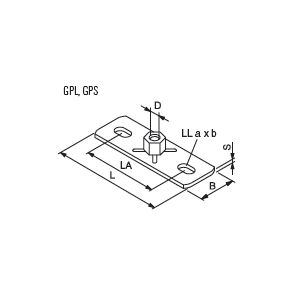 FIS. Bod montažny GPL 1/2" (80x30x3)