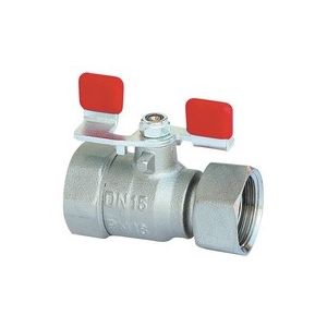HERZ Vent.guľ.DN20 - 3/4" PN16 vonk.matica 3/4" Motýľ