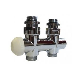 HERZ 2 BOD PRIAMY NAP. VENTIL DELUXE CHROM