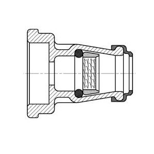Hawle Napojov.tvarov.ISO s tesn. 25-6/4"