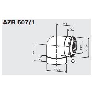 Junkers Bosch AZB 607/1 koleno 90