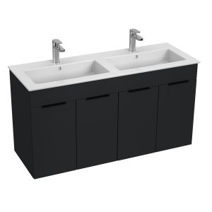JIKA SKŘÍŇKA S 4 DVEŘMI VČETNĚ UMYVADLA 120 × 43 CM, CUBE