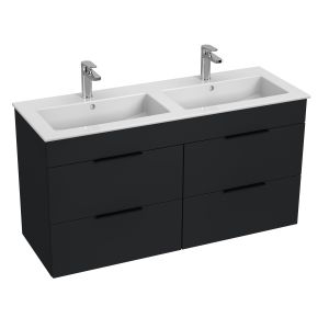 JIKA SKŘÍŇKA S 4 ZÁSUVKAMI VČETNĚ UMYVADLA 120 × 43 CM, CUBE