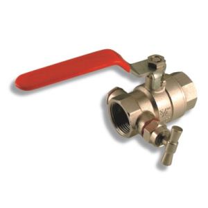FERRO Vent.guľ.voda,dn25      1"s vypustom PN16