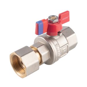FERRO Vent.guľ.voda s prevl.maticou dn20  3/4"FF,M PN16
