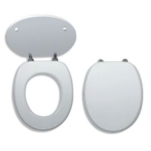 WC sedatko Biele lakované MDF