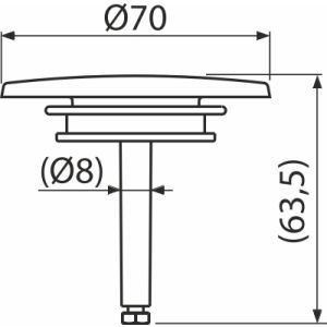 Alc.ND Zatka komplet Biela P0040