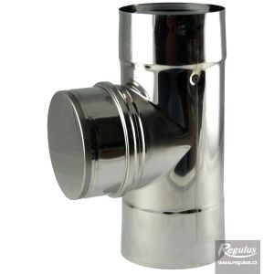 ODK.T-kus pr. 80/125 s kontrolným otvorom, PPH-A/Inox APRTB8