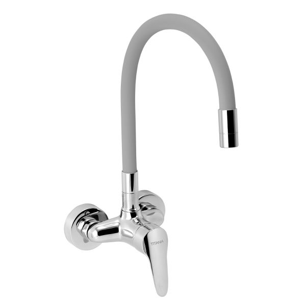 Titania-Iris  New Drez.sten.100mm Elastitcké ramien.Šedá - Chrom