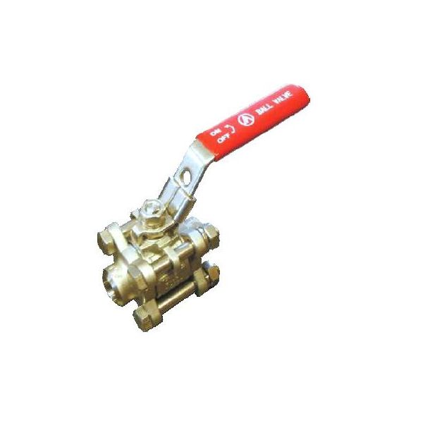 K83 131-063 kohút guľ.celonerez,závit.,FF,3-diel., 2" SS316, PN63