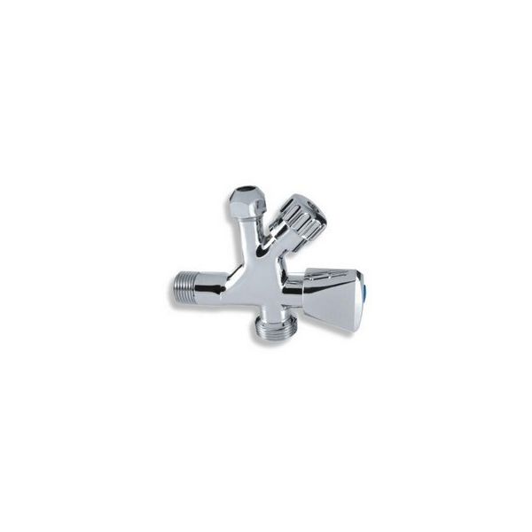 Rohačik 1/2"x3/8"x3/4" dvojventil Nova