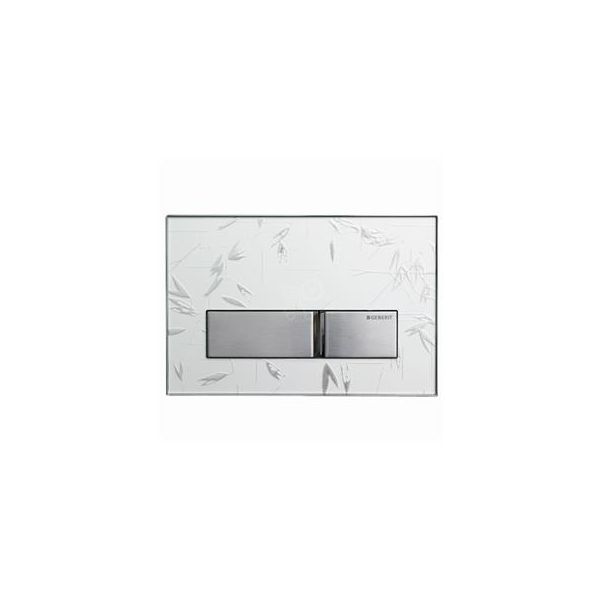 GEBERIT SIGMA 50, BIELE SKLO ORNAMENT