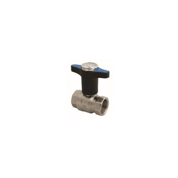 HERZ Vent.guľ.MOD.DN15 - 1/2"+teplomer FF modrý