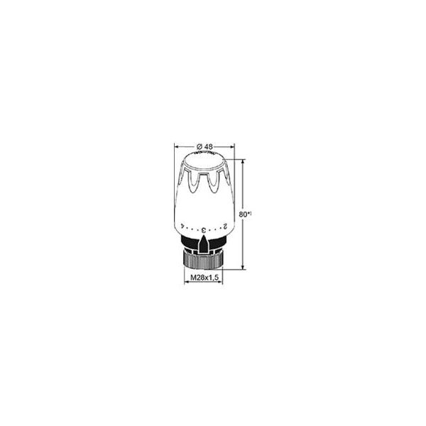 Heim.Term.hlavica DX pre TA ventily HERZ 28x1,5