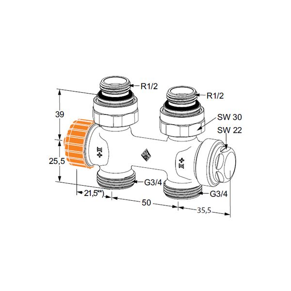 Heim.Multilux Eclips priamy Rp1/2"