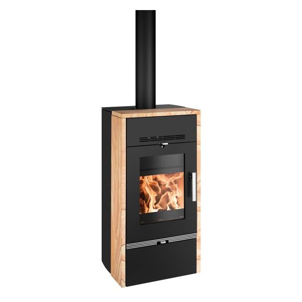 HAAS+SOHN Krb.pec FARUM 14,9kW s vym.čierna/woodstone prestige