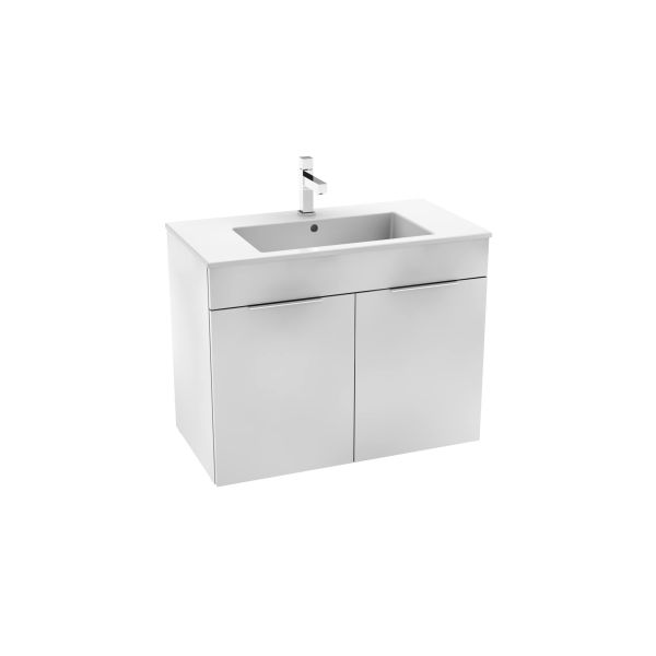 CUBE SKRIN.DVIERKAMI S UMYVADLOM 80X43 BIELE