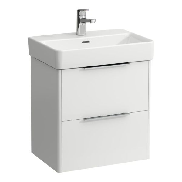 BASE - skrinka pre umývadlo Laufen Pro S 51x53,1x35,8 cm, 2 zásuvky, biela lesk