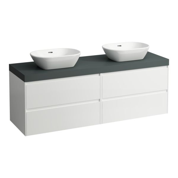LAUFEN LANI MODUL SKR. S DOSKOU 157X49,5 SEDA TRAFF./BIELA MAT