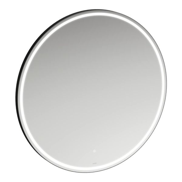 LAUFEN BASE 2.0 ZRKADLO S LED OSV. KRUH 100CM CIERNY RAM