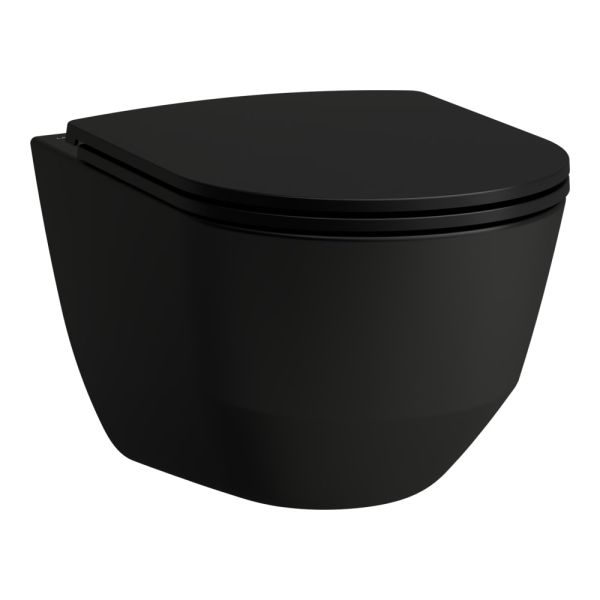 LAUFEN PRO NEW ZAVESNE WC RIMLESS 53CM BLACK MAT