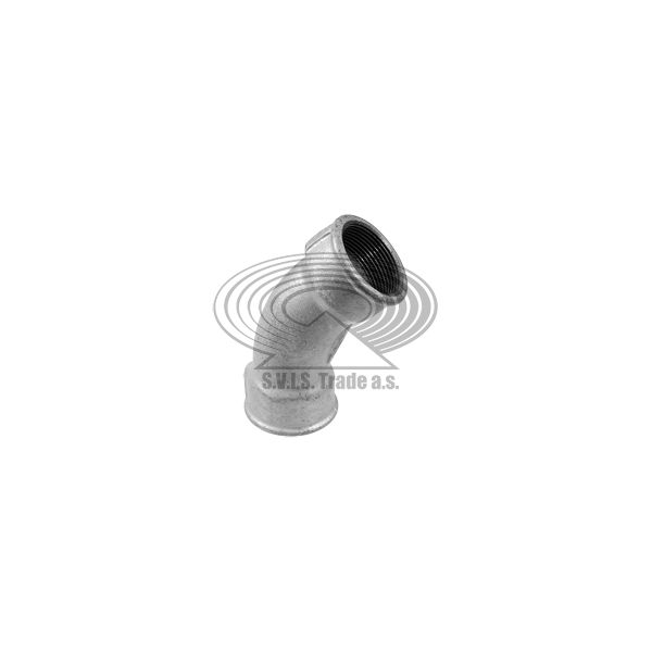 Pozink.Obluk 45° dn10  3/8" FF