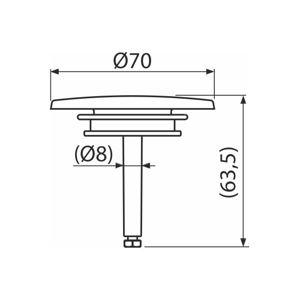 Alc.ND Zatka komplet Biela P0040
