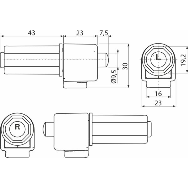 Alc.ND Mechanizmus pántu zo Softclose 12 set ( pre 604 )