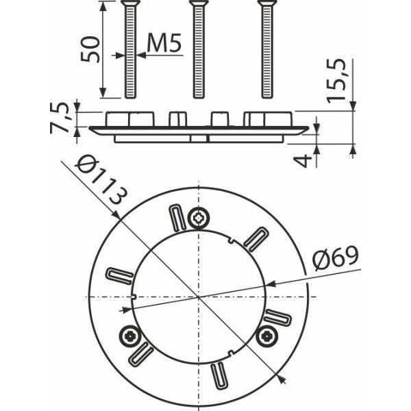 Alca ND KRUZOK SIFONU KOMPLETNY 90 LOW