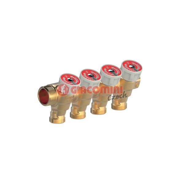 Giaco. R585CSX  Rozd.pre san systémy s ventilmi 1" x 3/4"E  / 2