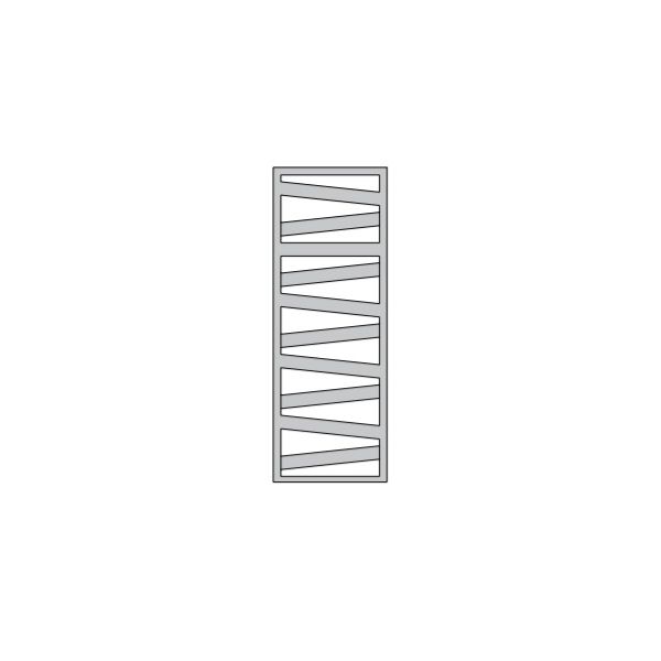ZEHNDER KAZEANE, 1300X600 MM UMBRA GREY