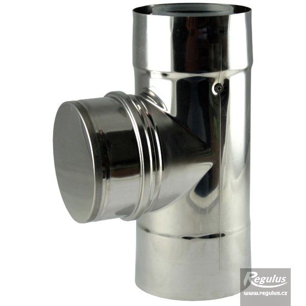 ODK.T-kus pr. 80/125 s kontrolným otvorom, PPH-A/Inox APRTB8