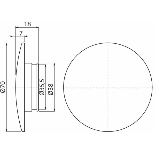 Alc.ND Zátka CLICK/CLACK 6/4" kov S1566-ND
