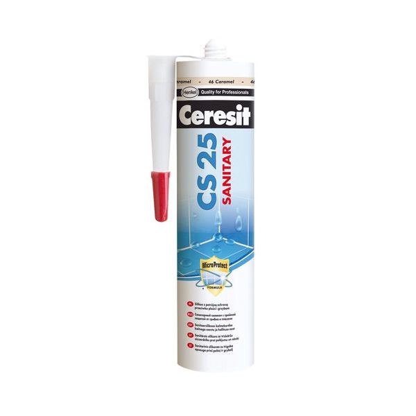 Silikon Sanit.CERESIT CS25 280ml Biely