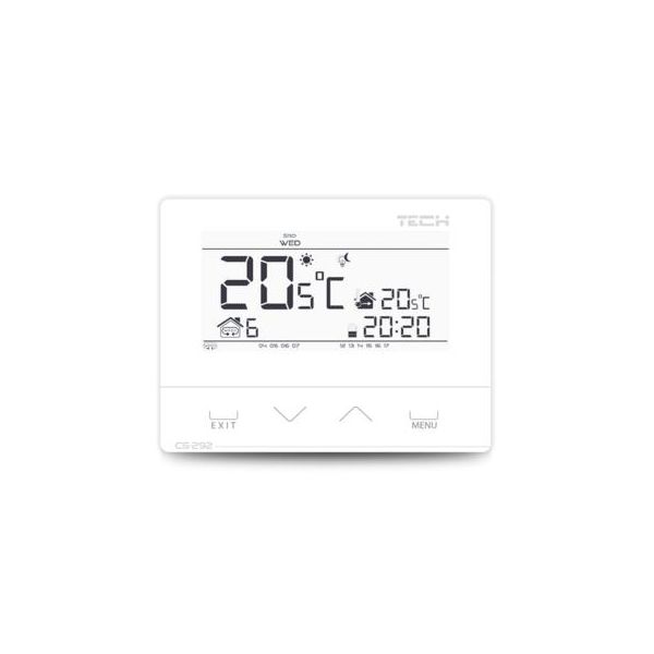 TECH 144 Termostat EU-292 V2 Čierny izbový regulátor, 2 - stav, bezdrôtový