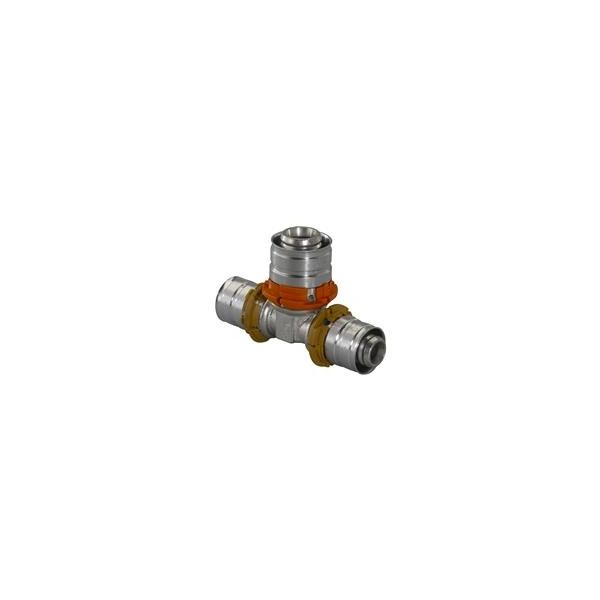 Uponor mosadzný T kus S-Press PLUS MLC 20-25-16