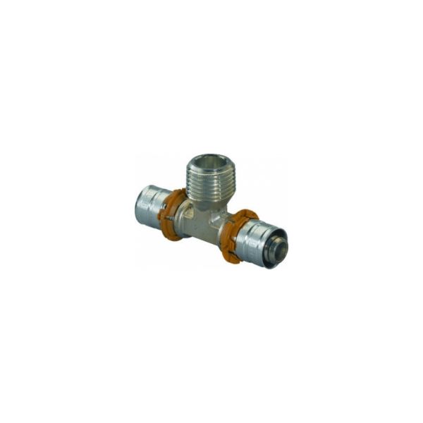 Uponor mosadzný T kus S-Press PLUS MLC 32-3/4"-32 ZV